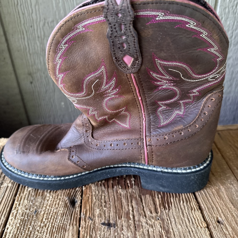 Justin Boots Women's Gypsy Gemma Aged Bark Western Cowboy Boots Size 9.5 B L9903 - Picture 5 of 9